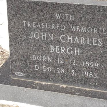 BERGH John Charles 1899-1983