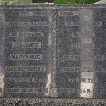 BEZUIDENHOUT Johannes Marthinus 1878-1951 &amp; Hester C. OLIVIER 1875-1962