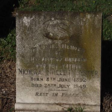 BESTER Nicolaas Willem 1892-1949
