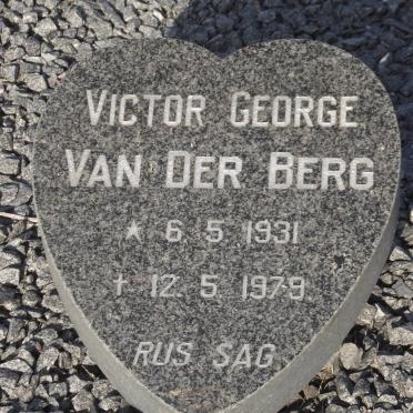 BERG Victor George, van der 1931-1979