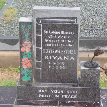 BIYANA Buyiswa Esther 1924-2005