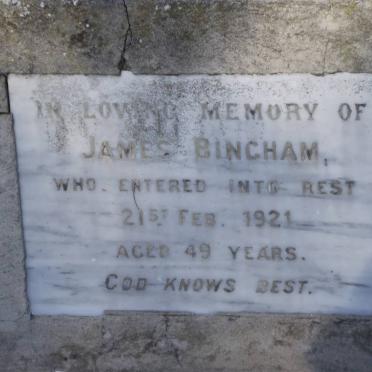 BINGHAM James -1921