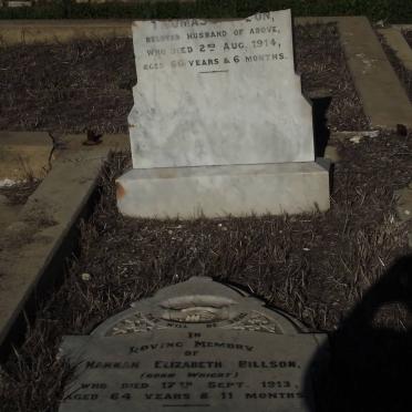 BILLSON Hannah Elizabeth WRIGHT -1913 &amp; Thomas -1914