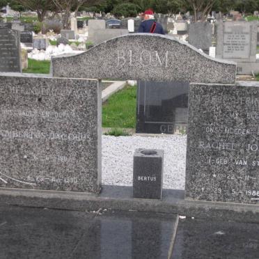 BLOM Lambertus Jacobus 1811-1990 &amp; Rachel Johanna VAN STADEN 1911-1988