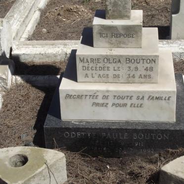 BOUTON Marie Olga -1948 :: BOUTON Odette Paule 1911-1992
