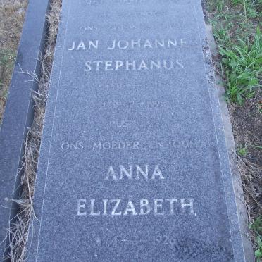 BOSHOFF Jan Johannes Stephanus -1993 &amp; Anna Elizabeth 1926-