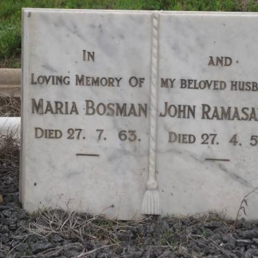 BOSMAN Maria -1963 :: RAMASAMY John -1952