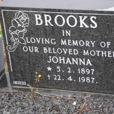 BROOKS Johanna 1897-1987