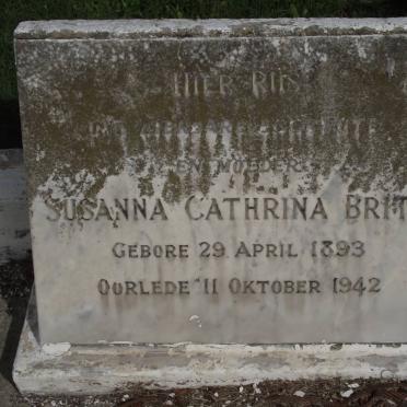 BRITS Susanna Catharina 1893-1942