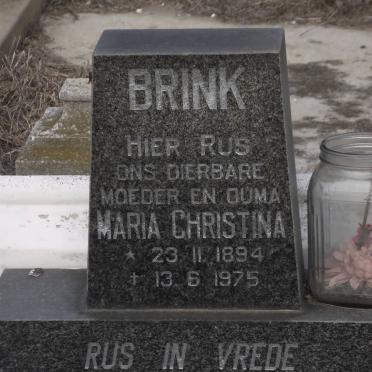BRINK Maria Christina 1894-1975