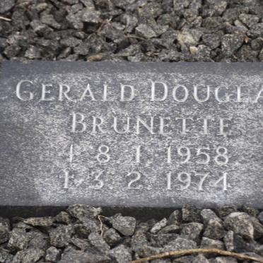 BRUNETTE Gerald Douglas 1958-1974