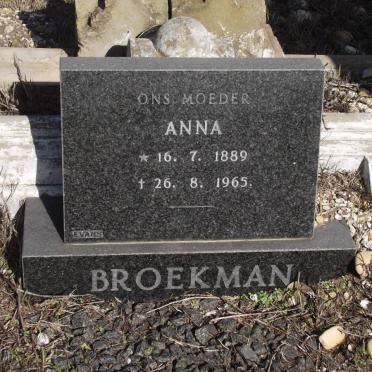 BROEKMAN Anna 1889-1965