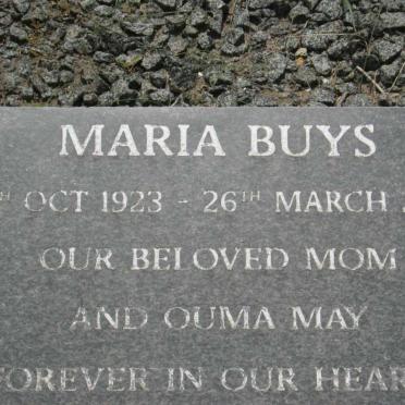 BUYS Maria 1923-2007