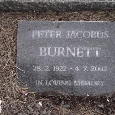 BURNETT Peter Jacobus 1922-2002