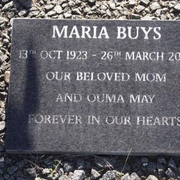 BUYS Maria 1923-2007