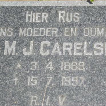 CARELSE E.M.J. 1889-1957