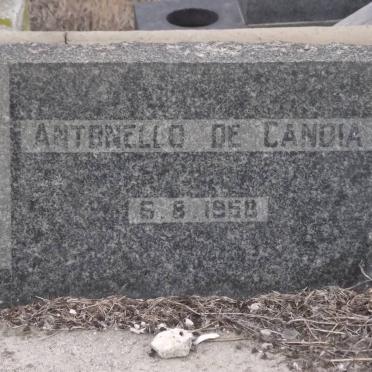 CANDIA Aritbnello, de -1958