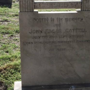 CATTELL John Edgar 1896-1938
