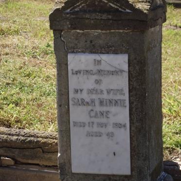CANE Sarah Minnie -1934