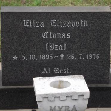 CLUNAS Eliza Elizabeth 1895-1976