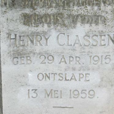CLASSEN Henry 1915-1959