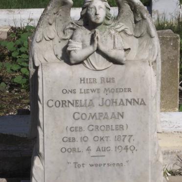 COMPAAN Cornelia Johanna nee GROBLER 1877-1940