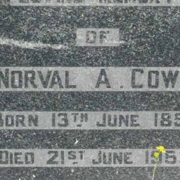 COWIE Norval A. 1896-1963