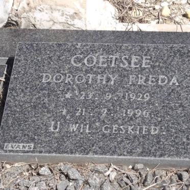 COETSEE Dorothy Freda 1929-1996