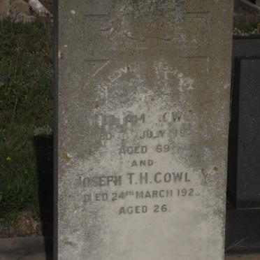 COWLEY William -1922 :: COWLEY Joseph T.H. -1922