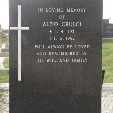 CRULCI Alfio 1921-1992