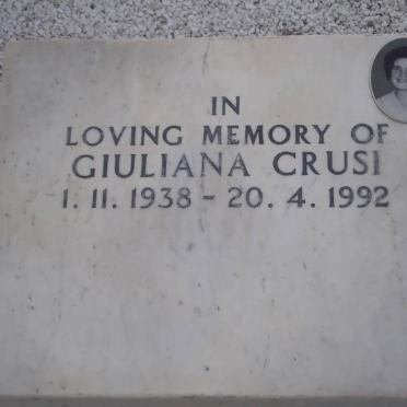 CRUSI Giuliana 1938-1992