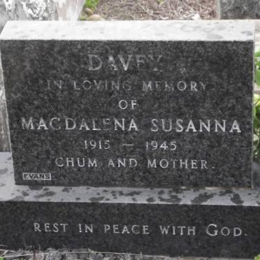 DAVEY Magdalena Susanna 1915-1945