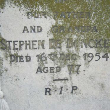 DONCKER Stephen, de -1954 &amp; Maria -1935
