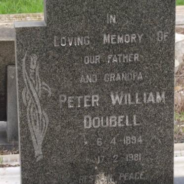DOUBELL Peter William 1894-1981