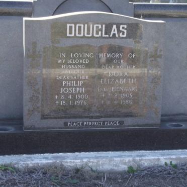 DOUGLAS Philip Joseph 1900-1976 &amp; Dora Elizabeth PIENAAR 1909-1980