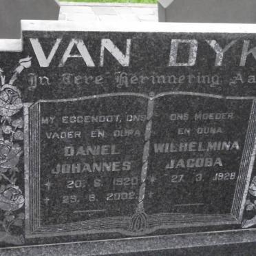 DYK Daniel Johannes, van 1920-2002 &amp; Wilhelmina Jacoba 1928-