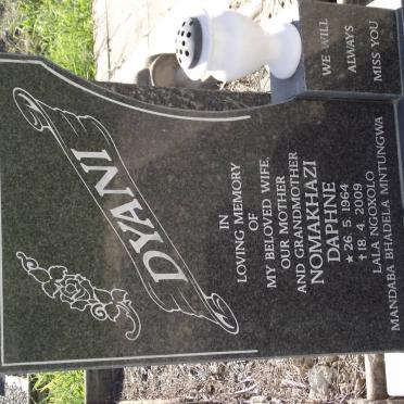 DYANI Nomakhazi Daphne 1964-2009