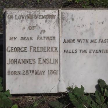 ENSLIN George Frederick Johannes 1861-