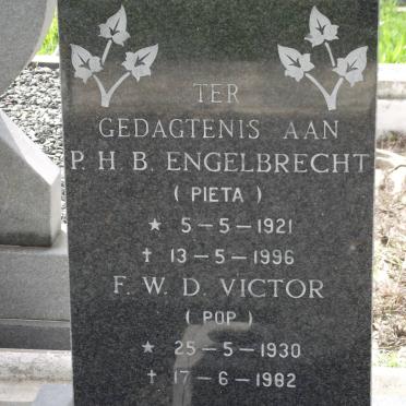 ENGELBRECHT P.H.B. 1921-1996 :: VICTOR F.W.D. 1930-1982