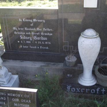FOXCROFT Sidney Gordon 1901-1976