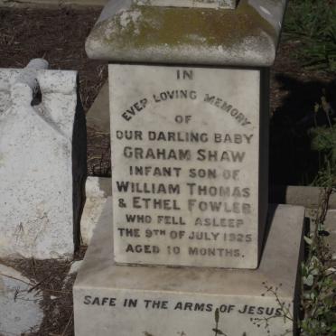 FOWLER Graham Shaw -1925