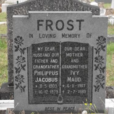 FROST Philippus Jacobus 1909-1979 &amp; Ivy Maud 1907-1989