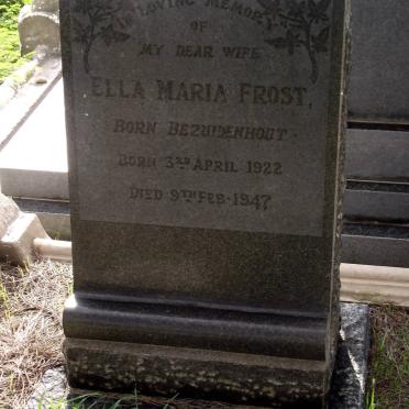 FROST Ella Maria nee BEZUIDENHOUT 1922-1947