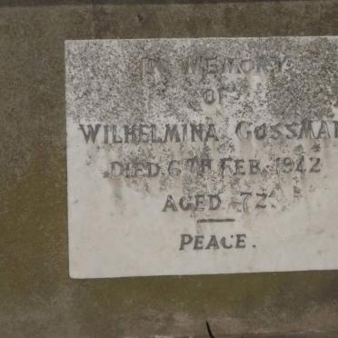 GOSSMAN Wilhelmina -1942