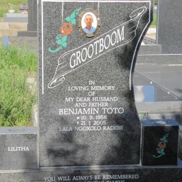 GROOTBOOM Benjamin Toto 1958-2005