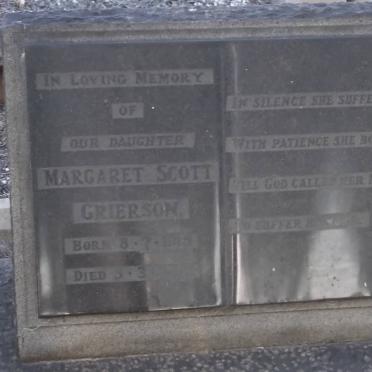 GRIERSON Margaret Scott 1915-?