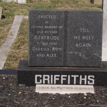 GRIFFITHS Gertrude 1886-1933