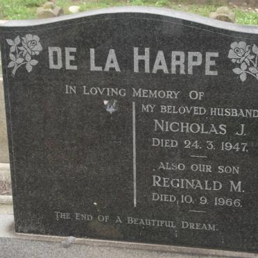 HARPE Nicholas J., de la -1947 :: HARPE Reginald M., de la -1966