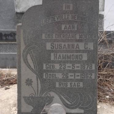 HAMMOND Susanna C. 1878-1962