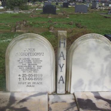 HAYA James Mbokotebomvu 1919-1999
